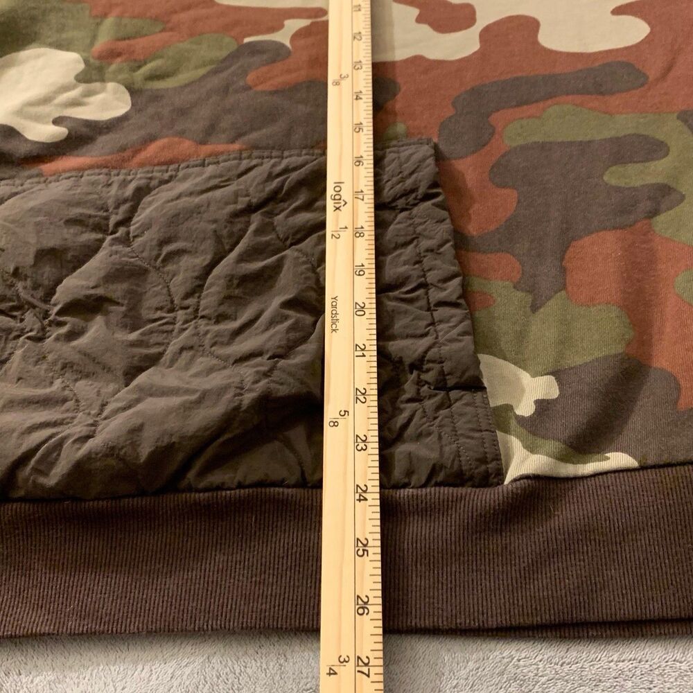 New Balance Camo Hoodie Men's XL Camouflage Pullover Sweatshirt Quilted Pocket - Picture 6 of 6